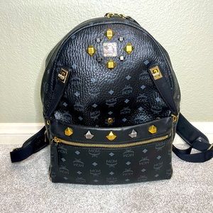 Retro Mcm Dual Backpack